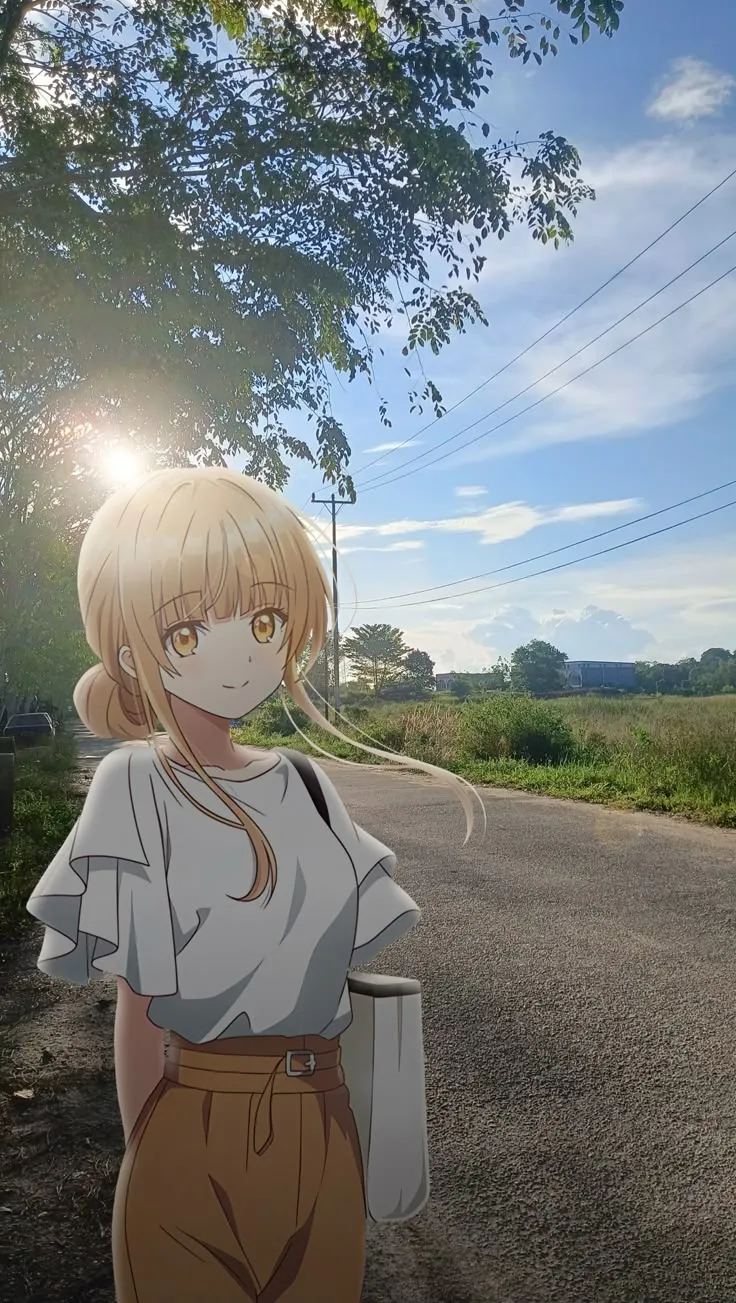 二次元老婆走进了你现实世界中...