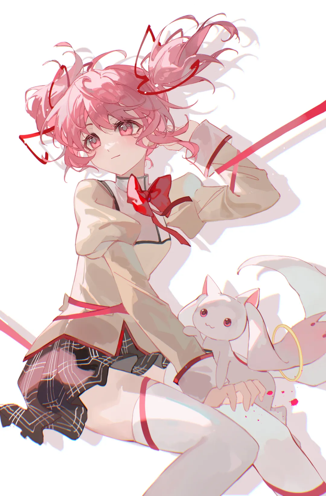 这组《魔法少女小圆》五个角色的插画太美了！