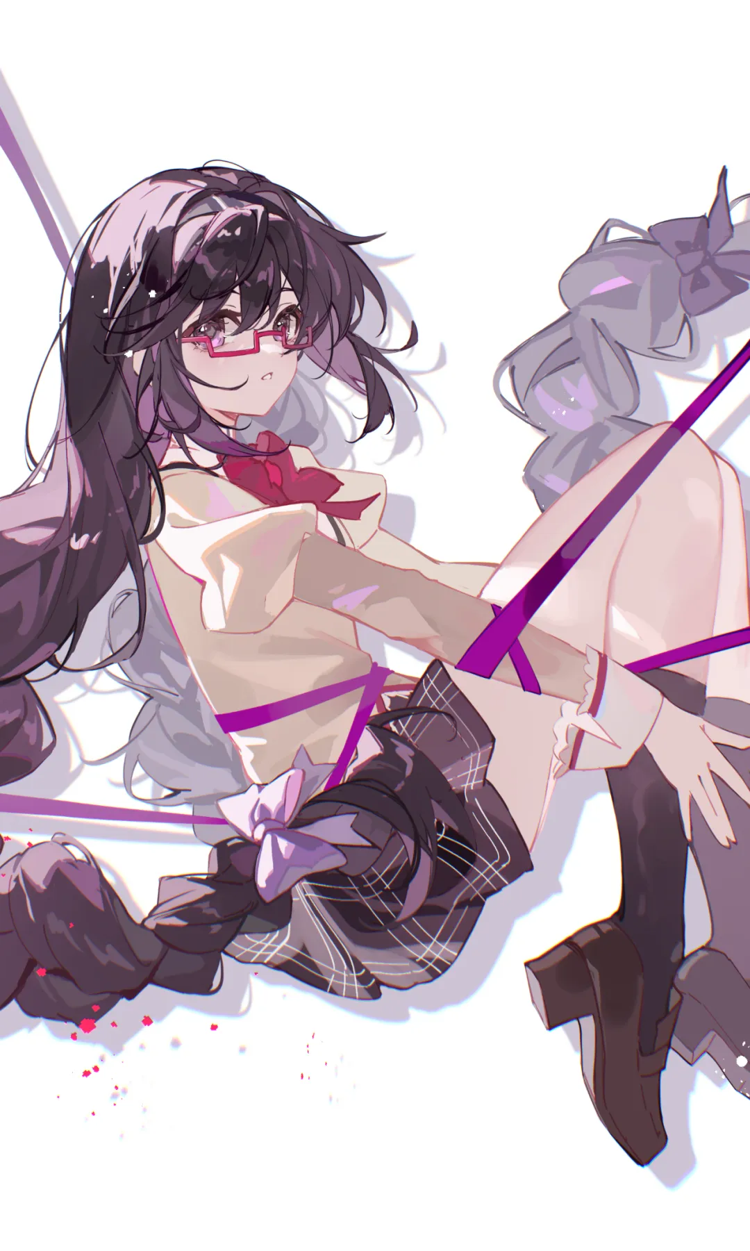 这组《魔法少女小圆》五个角色的插画太美了！