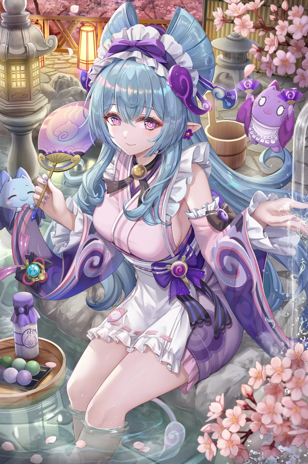 原神:视察露天温泉的瑞希~