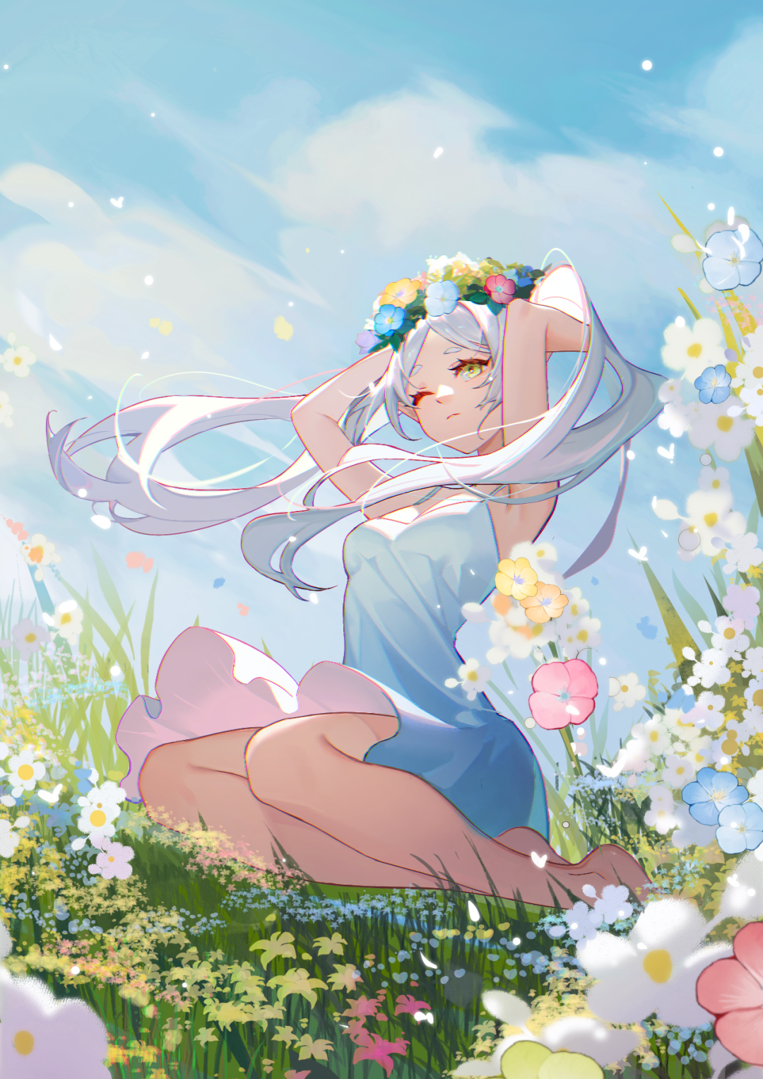 白发精灵的千年孤独!芙莉莲这组插画集看哭10w+人!