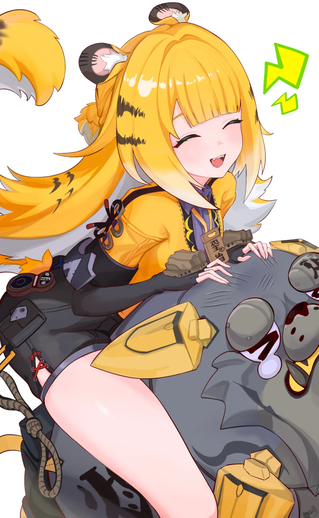 绝区零橘福福:我素超可怕的小脑虎,咬你哦!