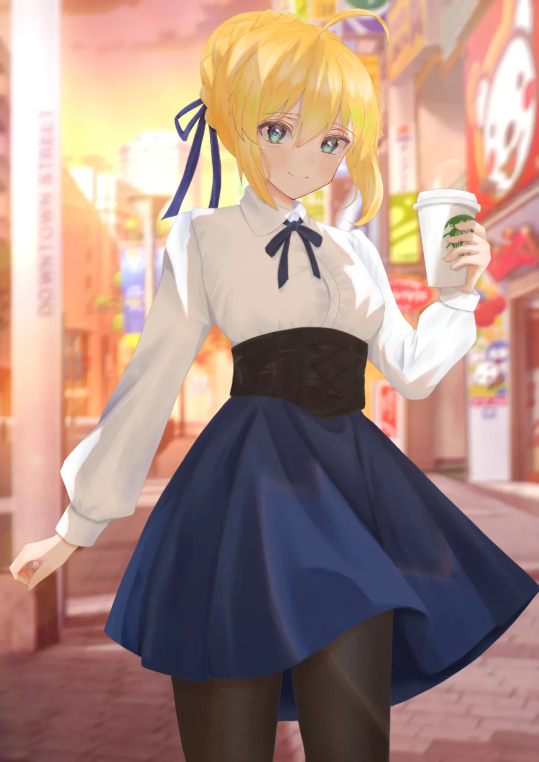 这组《Fate/stay night》Saber插画美图也太好看了！