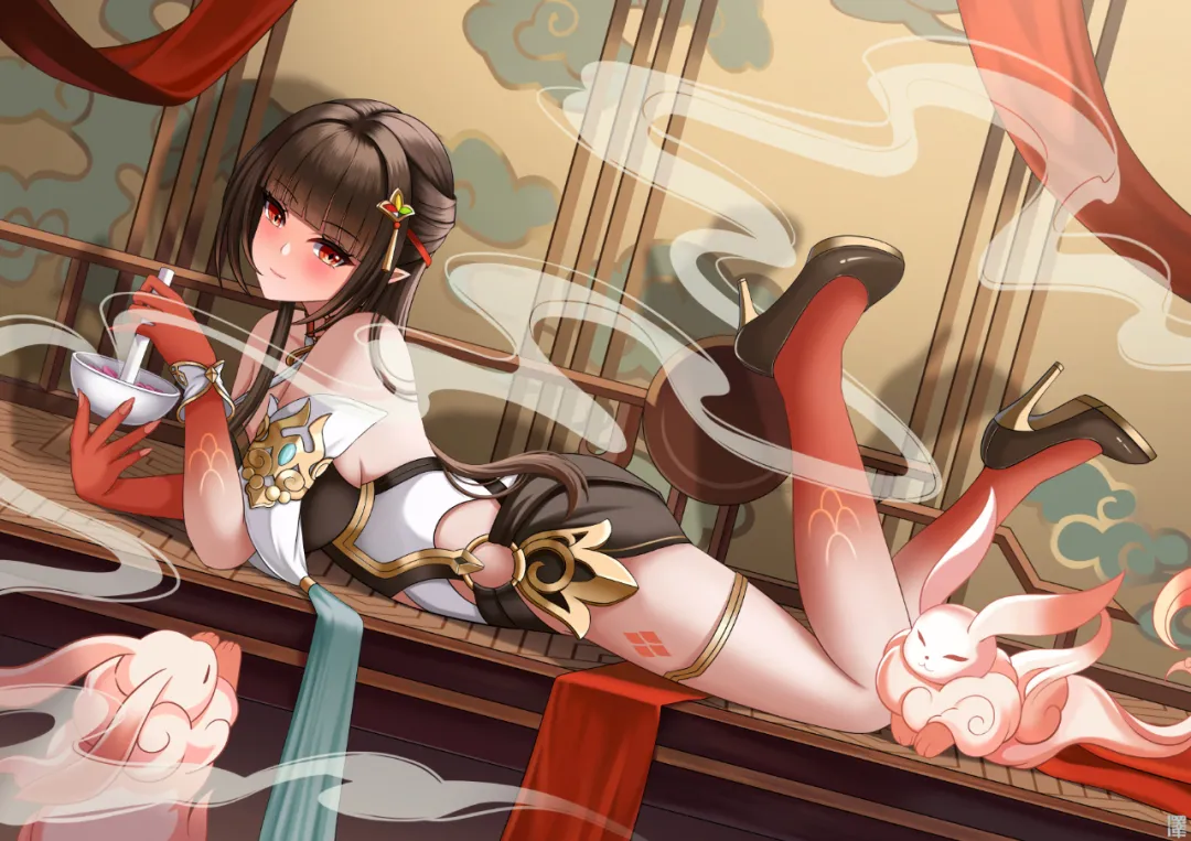 灵砂：每次靠近时，你的目光却比朱燎的火光还要灼热呢…