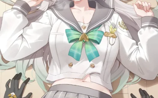 流萤:这件制服,是‘春日手信’哦。虽然以前的我……可能更适合战斗服吧?