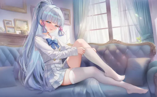 神里绫华:旅行者这般盯着我看…